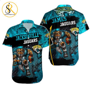 Jacksonville Jaguars Hawaiian Shirt NFL Football Custom Hawaiian Shirt for Men Women Gift For Fans 24 SeratyArt