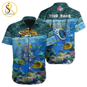 Jacksonville Jaguars Hawaiian Shirt NFL Football Custom Hawaiian Shirt for Men Women Gift For Fans 25 SeratyArt