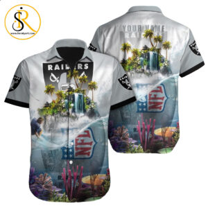 Las Vegas Raiders Hawaiian Shirt NFL Football Custom Hawaiian Shirt for Men Women Gift For Fans 15 SeratyArt