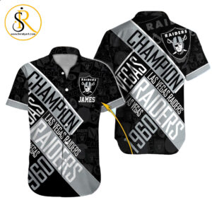Las Vegas Raiders Hawaiian Shirt NFL Football Custom Hawaiian Shirt for Men Women Gift For Fans 16 SeratyArt