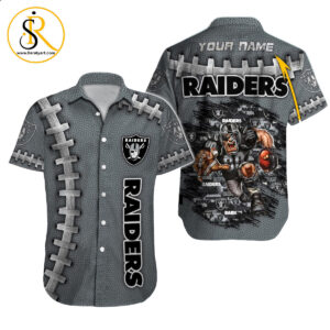 Las Vegas Raiders Hawaiian Shirt NFL Football Custom Hawaiian Shirt for Men Women Gift For Fans 36 SeratyArt