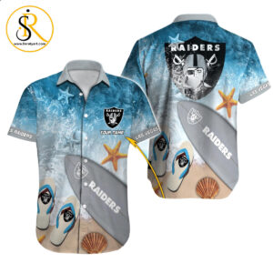 Las Vegas Raiders Hawaiian Shirt NFL Football Custom Hawaiian Shirt for Men Women Gift For Fans 38 SeratyArt