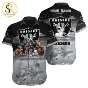 Las Vegas Raiders Hawaiian Shirt NFL Football Custom Hawaiian Shirt for Men Women Gift For Fans 41 SeratyArt