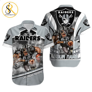 Las Vegas Raiders Hawaiian Shirt NFL Football Custom Hawaiian Shirt for Men Women Gift For Fans 9 SeratyArt