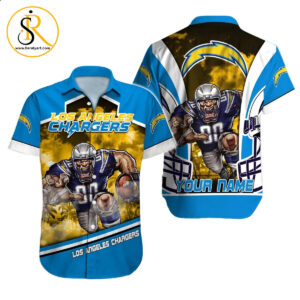 Los Angeles Chargers Hawaiian Shirt NFL Football Custom Hawaiian Shirt for Men Women Gift For Fans 11 SeratyArt