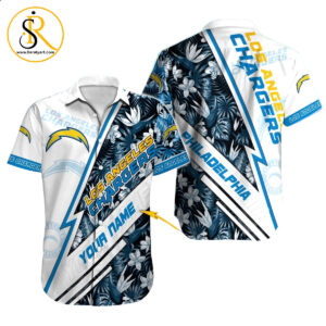 Los Angeles Chargers Hawaiian Shirt NFL Football Custom Hawaiian Shirt for Men Women Gift For Fans 13 SeratyArt