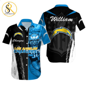 Los Angeles Chargers Hawaiian Shirt NFL Football Custom Hawaiian Shirt for Men Women Gift For Fans 14 SeratyArt