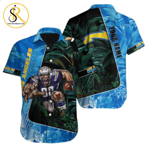 Los Angeles Chargers Hawaiian Shirt NFL Football Custom Hawaiian Shirt for Men Women Gift For Fans 19 SeratyArt