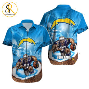 Los Angeles Chargers Hawaiian Shirt NFL Football Custom Hawaiian Shirt for Men Women Gift For Fans 20 SeratyArt