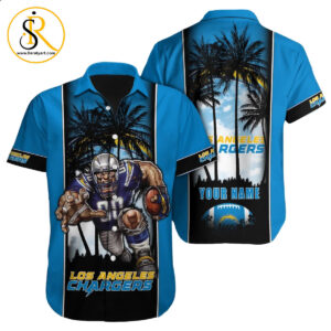 Los Angeles Chargers Hawaiian Shirt NFL Football Custom Hawaiian Shirt for Men Women Gift For Fans 22 SeratyArt