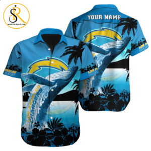 Los Angeles Chargers Hawaiian Shirt NFL Football Custom Hawaiian Shirt for Men Women Gift For Fans 29 SeratyArt