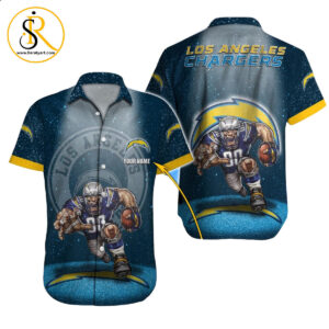 Los Angeles Chargers Hawaiian Shirt NFL Football Custom Hawaiian Shirt for Men Women Gift For Fans 42 SeratyArt