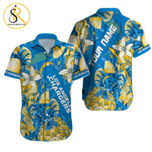 Los Angeles Chargers Hawaiian Shirt NFL Football Custom Hawaiian Shirt for Men Women Gift For Fans 57 SeratyArt