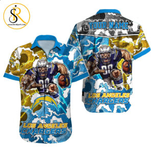 Los Angeles Chargers Hawaiian Shirt NFL Football Custom Hawaiian Shirt for Men Women Gift For Fans 6 SeratyArt