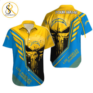 Los Angeles Chargers Hawaiian Shirt NFL Football Custom Hawaiian Shirt for Men Women Gift For Fans 9 SeratyArt