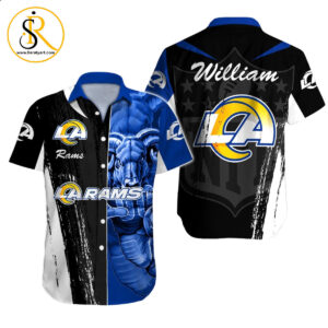 Los Angeles Rams Hawaiian Shirt NFL Football Custom Hawaiian Shirt for Men Women Gift For Fans 14 SeratyArt
