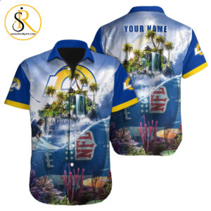 Los Angeles Rams Hawaiian Shirt NFL Football Custom Hawaiian Shirt for Men Women Gift For Fans 16 SeratyArt