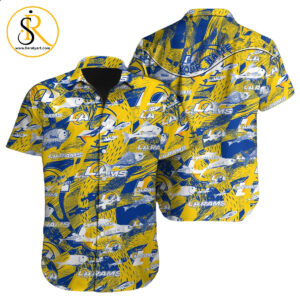 Los Angeles Rams Hawaiian Shirt NFL Football Custom Hawaiian Shirt for Men Women Gift For Fans 27 SeratyArt