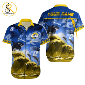 Los Angeles Rams Hawaiian Shirt NFL Football Custom Hawaiian Shirt for Men Women Gift For Fans 4 SeratyArt