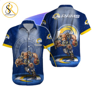 Los Angeles Rams Hawaiian Shirt NFL Football Custom Hawaiian Shirt for Men Women Gift For Fans 42 SeratyArt