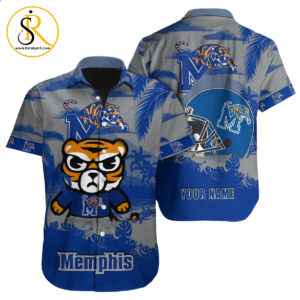 Memphis Tigers NCAA Hawaiian Shirt Custom Hawaii Shirt for Men Women Gift for Fans SeratyArt