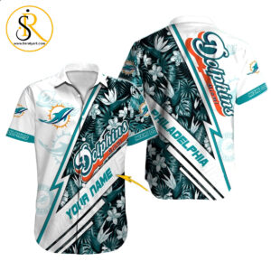 Miami Dolphins Hawaiian Shirt NFL Football Custom Hawaiian Shirt for Men Women Gift For Fans 14 SeratyArt