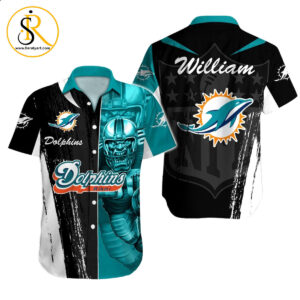 Miami Dolphins Hawaiian Shirt NFL Football Custom Hawaiian Shirt for Men Women Gift For Fans 15 SeratyArt