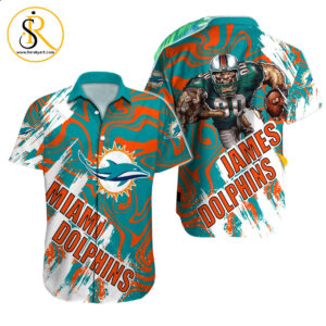 Miami Dolphins Hawaiian Shirt NFL Football Custom Hawaiian Shirt for Men Women Gift For Fans 16 SeratyArt