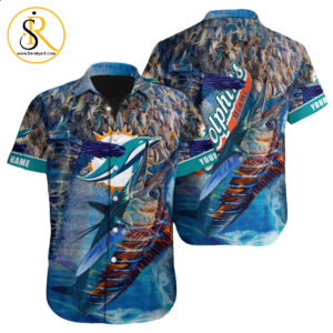 Miami Dolphins Hawaiian Shirt NFL Football Custom Hawaiian Shirt for Men Women Gift For Fans 29 SeratyArt