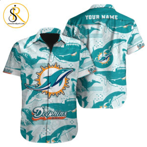 Miami Dolphins Hawaiian Shirt NFL Football Custom Hawaiian Shirt for Men Women Gift For Fans 30 SeratyArt