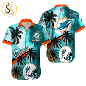 Miami Dolphins Hawaiian Shirt NFL Football Custom Hawaiian Shirt for Men Women Gift For Fans 34 SeratyArt