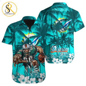 Miami Dolphins Hawaiian Shirt NFL Football Custom Hawaiian Shirt for Men Women Gift For Fans 38 SeratyArt