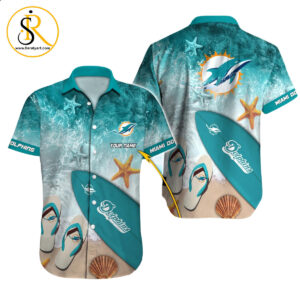 Miami Dolphins Hawaiian Shirt NFL Football Custom Hawaiian Shirt for Men Women Gift For Fans 41 SeratyArt