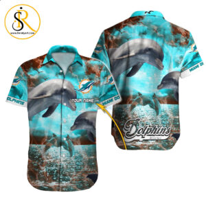 Miami Dolphins Hawaiian Shirt NFL Football Custom Hawaiian Shirt for Men Women Gift For Fans 46 SeratyArt