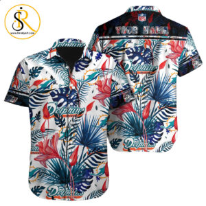Miami Dolphins Hawaiian Shirt NFL Football Custom Hawaiian Shirt for Men Women Gift For Fans 51 SeratyArt