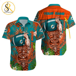 Miami Dolphins Hawaiian Shirt NFL Football Custom Hawaiian Shirt for Men Women Gift For Fans 53 SeratyArt