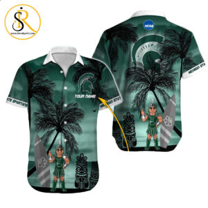 Michigan State Spartans NCAA Hawaiian Shirt Custom Hawaii Shirt for Men Women Gift for Fans 12 SeratyArt
