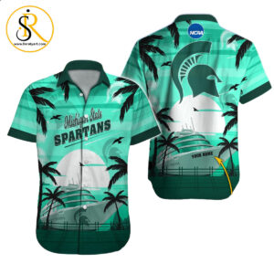 Michigan State Spartans NCAA Hawaiian Shirt Custom Hawaii Shirt for Men Women Gift for Fans 13 SeratyArt