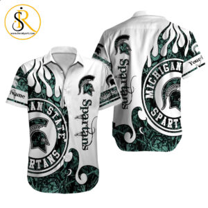 Michigan State Spartans NCAA Hawaiian Shirt Custom Hawaii Shirt for Men Women Gift for Fans 8 SeratyArt