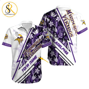 Minnesota Vikings Hawaiian Shirt NFL Football Custom Hawaiian Shirt for Men Women Gift For Fans 12 SeratyArt