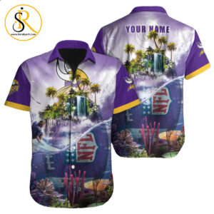 Minnesota Vikings Hawaiian Shirt NFL Football Custom Hawaiian Shirt for Men Women Gift For Fans 15 SeratyArt