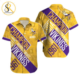 Minnesota Vikings Hawaiian Shirt NFL Football Custom Hawaiian Shirt for Men Women Gift For Fans 16 SeratyArt