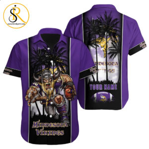 Minnesota Vikings Hawaiian Shirt NFL Football Custom Hawaiian Shirt for Men Women Gift For Fans 21 SeratyArt