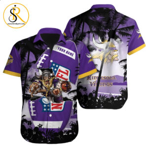 Minnesota Vikings Hawaiian Shirt NFL Football Custom Hawaiian Shirt for Men Women Gift For Fans 22 SeratyArt