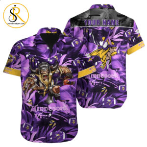 Minnesota Vikings Hawaiian Shirt NFL Football Custom Hawaiian Shirt for Men Women Gift For Fans 30 SeratyArt