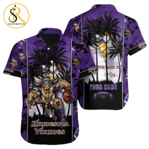 Minnesota Vikings Hawaiian Shirt NFL Football Custom Hawaiian Shirt for Men Women Gift For Fans 34 SeratyArt