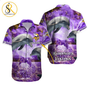 Minnesota Vikings Hawaiian Shirt NFL Football Custom Hawaiian Shirt for Men Women Gift For Fans 44 SeratyArt