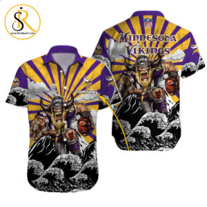 Minnesota Vikings Hawaiian Shirt NFL Football Custom Hawaiian Shirt for Men Women Gift For Fans 45 SeratyArt