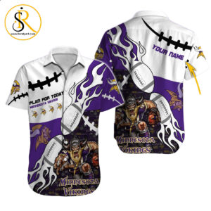 Minnesota Vikings Hawaiian Shirt NFL Football Custom Hawaiian Shirt for Men Women Gift For Fans 51 SeratyArt
