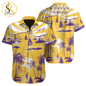 Minnesota Vikings Hawaiian Shirt NFL Football Custom Hawaiian Shirt for Men Women Gift For Fans SeratyArt